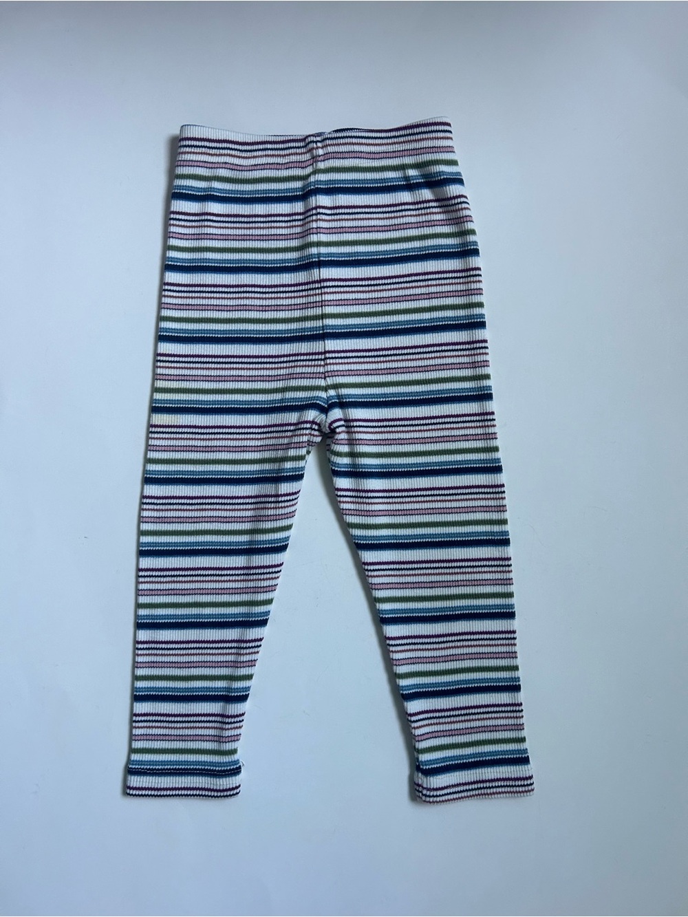 Vintage Made in Canada Striped Multicolor Kids Leggings - Soft Stretch